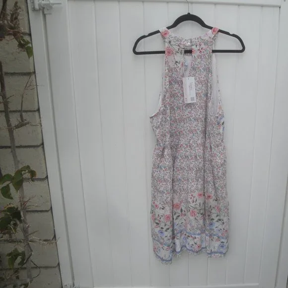 It's Simply Kristen Womens Dress Size 2X Sleeveless Floral Print Lined Preppy - Picture 3 of 4